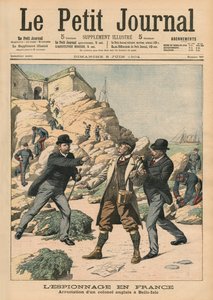 Spionage in Frankreich, Verhaftung eines englischen Oberst in Belle-Isle, Illustration aus 